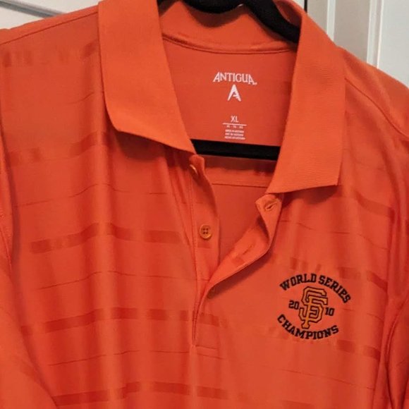 Men's SF Giants Golf Shirt - Orange Size XL - Picture 1 of 10